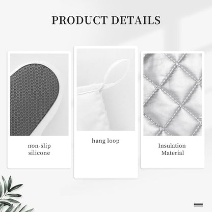 Nautical Coastal Oven Mitts and Pot Holders Sets Silicone Starfish Seashell - Image 5