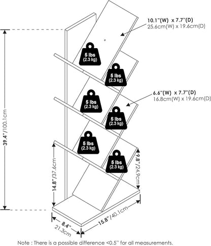Furinno Tree Book Shelf, 7-Tier Bookshelf - Image 3