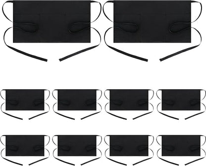 BOHARERS Waist Apron with 3 Pockets 10 Pack by BOHARERS
