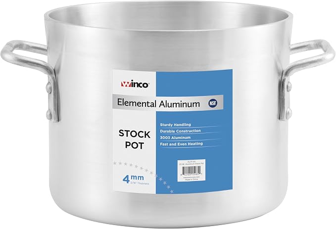 Winco Heavy-Duty Aluminum Stock Pot, 10 Quart - Image 6