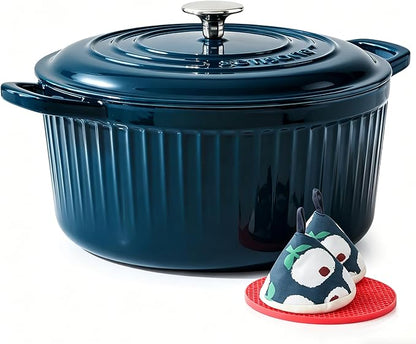 SENSARTE Enameled Cast Iron Dutch Oven Pot by SENSARTE