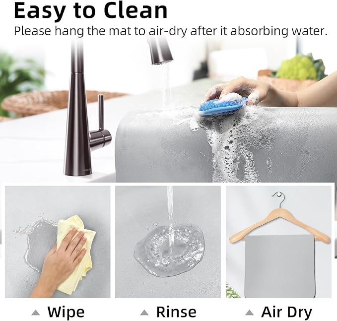 LOPNUR Kitchen Dish Drying Mat, 31.5"x17" Dish Drying Mats - Image 9