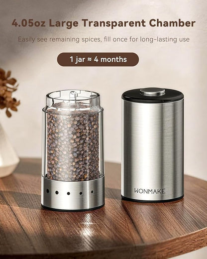 Electric Salt and Pepper Grinder Set, Type-C Rechargeable - Image 7
