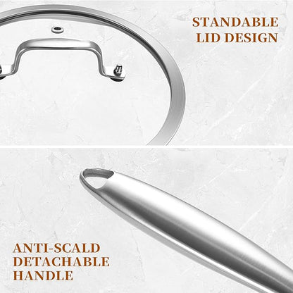 LOLYKITCH Tri-Ply Stainless Steel Saucepan Set - Image 6
