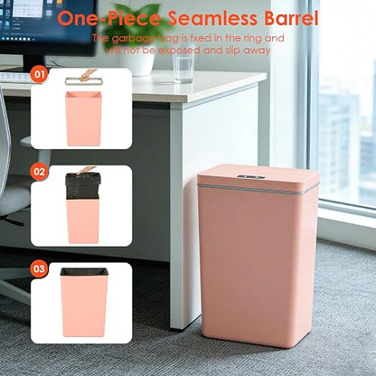 BestOffice 13 Gallon Trash Can Automatic Kitchen Trash Can Touch Free - Image 7