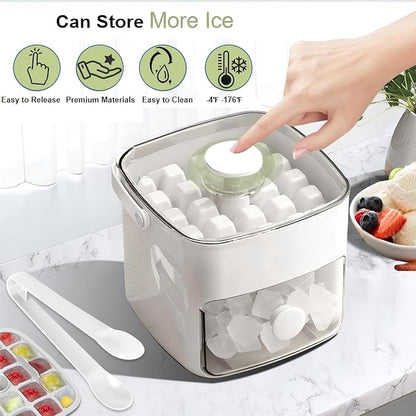 Ice Cube Tray with Lid & Bin Ice Maker - Image 3
