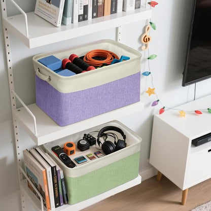 BALEINE 2 Pack Fabric Closet Storage Bins - Image 3