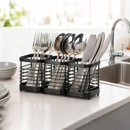 Utensil Holder, Stainless Steel Utensil Drying Rack - Image 6