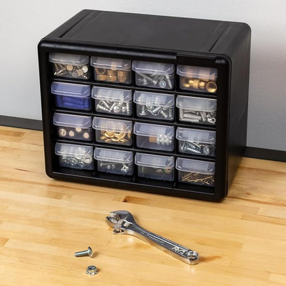 Akro-Mils 16-Drawer Plastic Storage Cabinet | 10-1/2 x 6-1/2 x 8-1/2 Inch | - Image 20