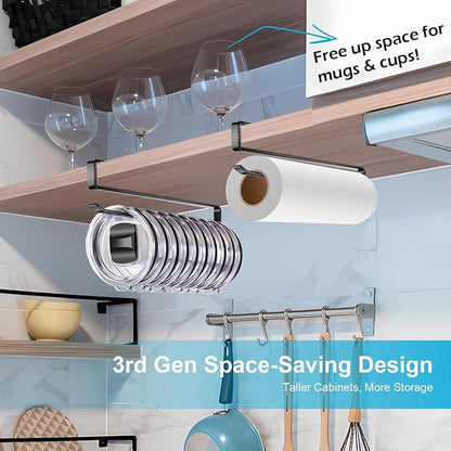 4Pack Tumbler Lid Organizer for Corner Cabinets, Space-Saving Cup Holder - Image 3