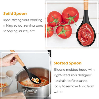 Kitchen Utensils. Set of 3, Silicone Cooking Utensils Set, Turner/Spatula - Image 6