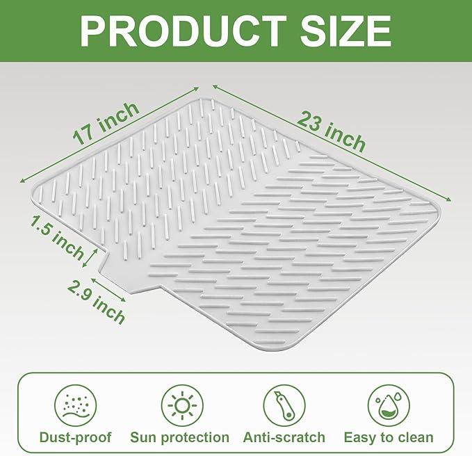 Silicone Drying Mat, Heat-Resistant, Eco-friendly, Hygienic Drying Pad - Image 2