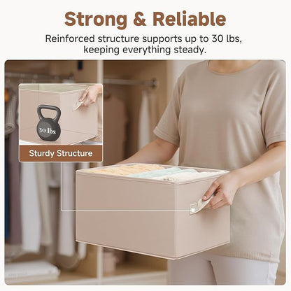 StorageWorks Closet Organizer Storage Baskets, Fabric Storage Bins - Image 7