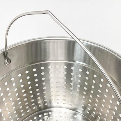 Bayou Classic 1124 24-qt Stainless Stockpot w/Lid And Basket Includes Vented - Image 8
