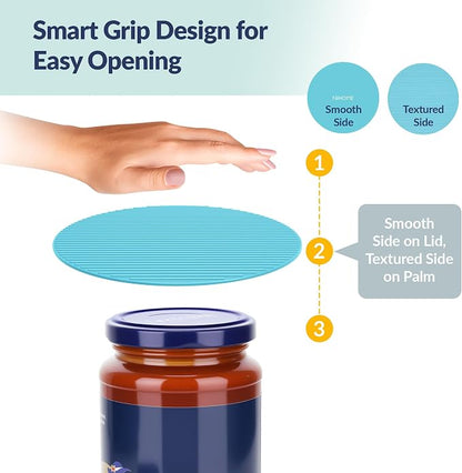 NIHOME Silicone Jar Opener – 6 Inch Large Anti-Slip Grip Pads, Premium 100% - Image 3