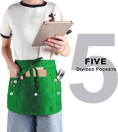 Server Apron with 5 Pockets - Image 4