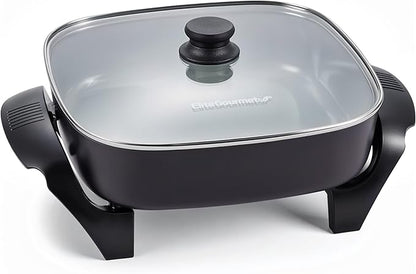 Elite Gourmet 12" x 12" x 3" Ceralast™ PFAS Free Ceramic Electric Skillet by EliteGourmet