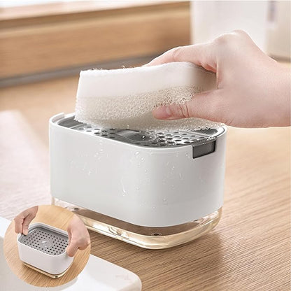 RUFCRIL Soap Pump Dispenser and Sponge Holder, 10oz / 300ml Dish Soap Dispenser - Image 5