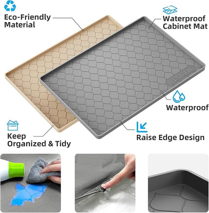 Winisok Silicone Under Sink Mat 34" x 22", kitchen Essentials and Gadgets - Image 2