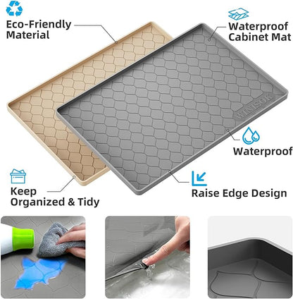 Winisok Silicone Under Sink Mat 22" x 19", kitchen Essentials and Gadgets - Image 3