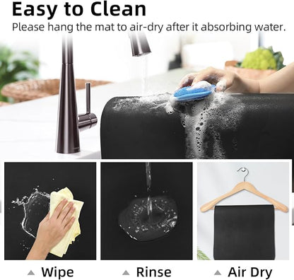 LOPNUR Kitchen Dish Drying Mat, 31.5"x17" Extra Large Dish Drying Mats - Image 9