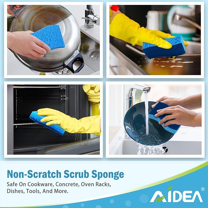 AIDEA Sponges Kitchen, Dish Sponges, Non-Scratch Sponge - Image 6