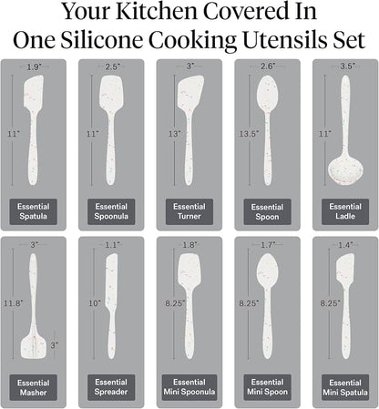 GIR: Get It Right 10-Piece Silicone Ultimate Kitchen Utensil Set – Spatulas - Image 3