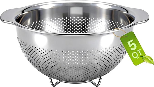 Metal Strainer with Handle by Unknown