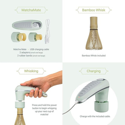 Matcha Mate Electric Powered Bamboo Whisk - Image 4
