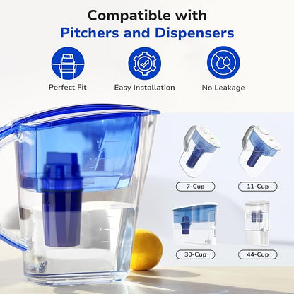 Fil-Fresh 6-Pack PURWater Filter Replacement, PURPlus Water Pitchers and - Image 2