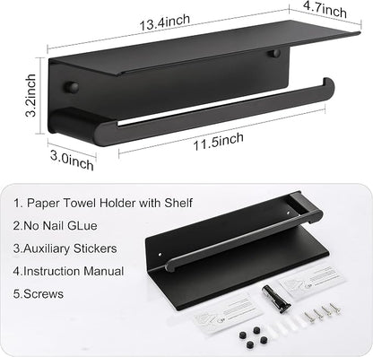 Paper Towel Holder Wall Mount for Kitchen, Self-Adhesive Paper Towel Holder - Image 5