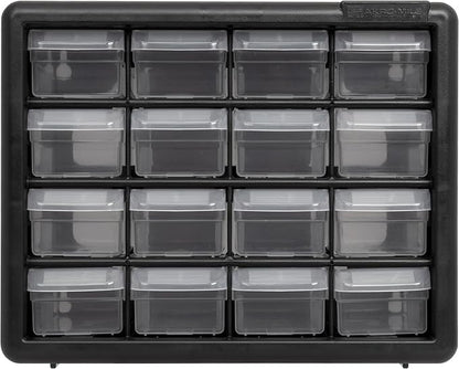 Akro-Mils 16-Drawer Plastic Storage Cabinet | 10-1/2 x 6-1/2 x 8-1/2 Inch | - Image 16