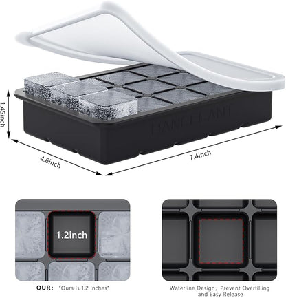 Silicone Ice Cube Tray 3 Pack, HANCELANT Ice Cube Mold, Ice Trays - Image 5