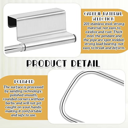 Yaocom 12.4 Inches Cabinet Door Paper Towel Holder Camper Under Sink No - Image 5
