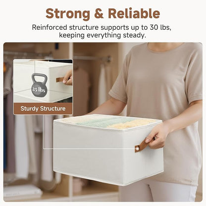 StorageWorks Closet Organizers and Storage Bins, Foldable Shelf Baskets - Image 5