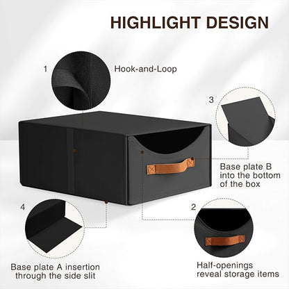 Homsorout Stackable Storage Drawers - Image 5