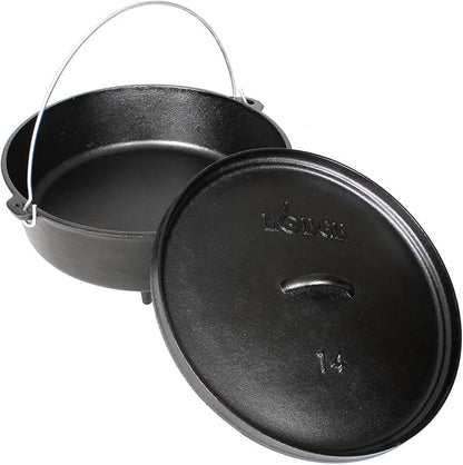 Lodge 6 Quart Pre-Seasoned Cast Iron Camp Dutch Oven - Image 3