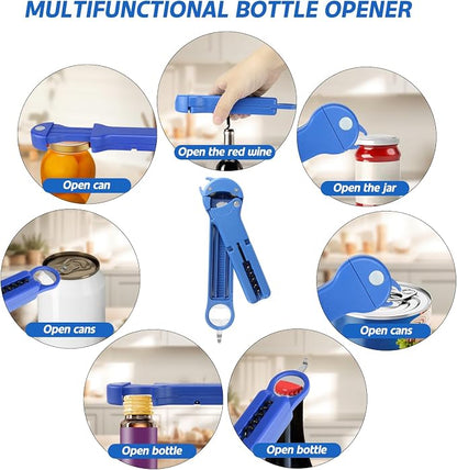 7 in 1 Jar Opener Bottle Opener and Wine Opener - Image 2
