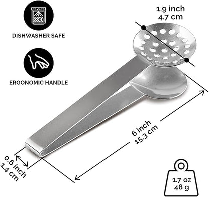 Orblue Stainless Steel Tea-long-handled-strainers 1-Pack - Image 4