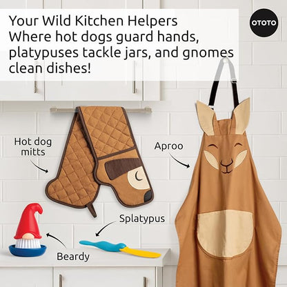 OTOTO Aproo Kitchen Set – Oven Mitts and Chef Apron - Image 8
