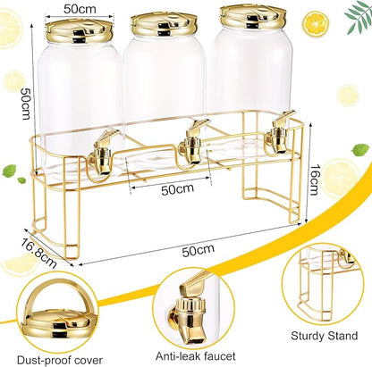 Tanlade 3 Pcs Plastic Drink Dispenser - Image 2