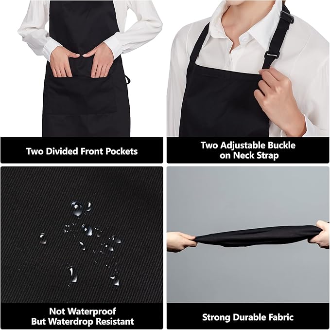 Jubatus 2 Pack 100% Cotton Aprons - Image 5