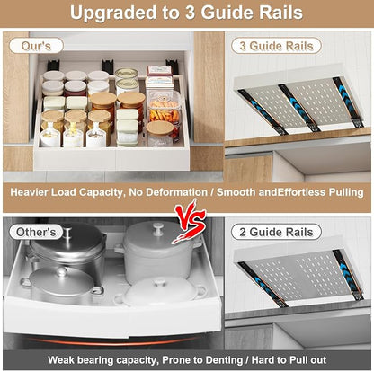 Pull out Cabinet Organizer, Expandable Width, Depth - Image 5