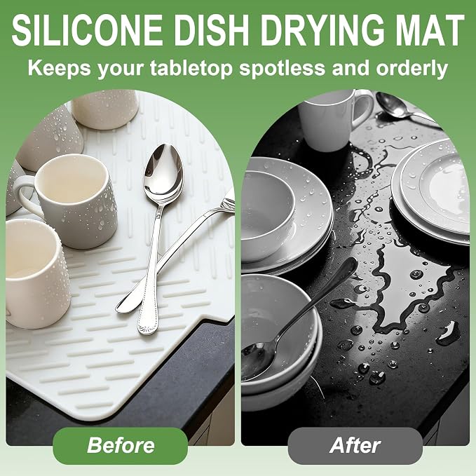 Silicone Drying Mat, Heat-Resistant, Eco-friendly, Hygienic Drying Pad - Image 5