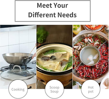 Newness Soup Ladle, Durable 304 Stainless Steel Soup Spoon - Image 7