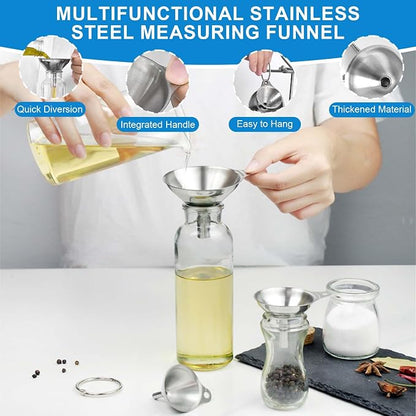 Measuring Cups and Spoons Set 26 Piece, 11 Stainless Steel Nesting Measuring - Image 6