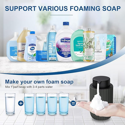 Ceramic Foaming Soap Dispenser, 12 oz Bathroom Foam Hand Soap Dispenser - Image 5