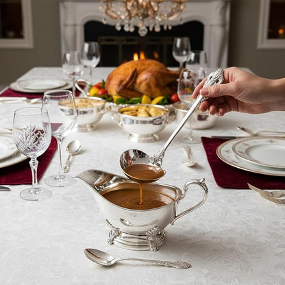 KEAWELL Premium 7.5 inch Luxury Gravy Ladle, 18/10 Stainless Steel, Small Gravy - Image 8