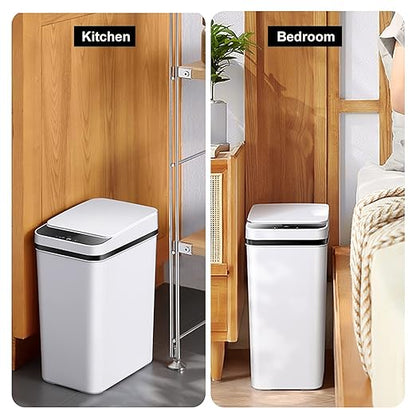 Yatmung 2 Pack - 2.5 Gallon Smart Trash Can Sensor Motion Slim Touchless - Image 5