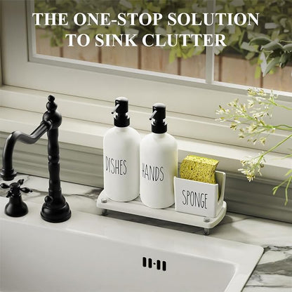Cisily Kitchen Soap Dispenser Set Comes - Image 4